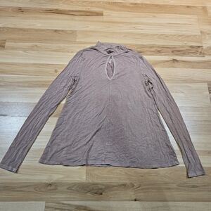 American Eagle soft & sexy keyhole long sleeve tee